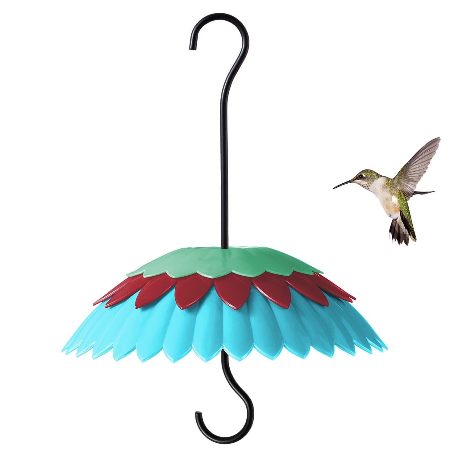 Baffle for Bird Feeder,Bird Feeder Cover,Dome Weather Guard,Protect Hummingbird Feeder Keep Nectar Shade 8inch(Blue)