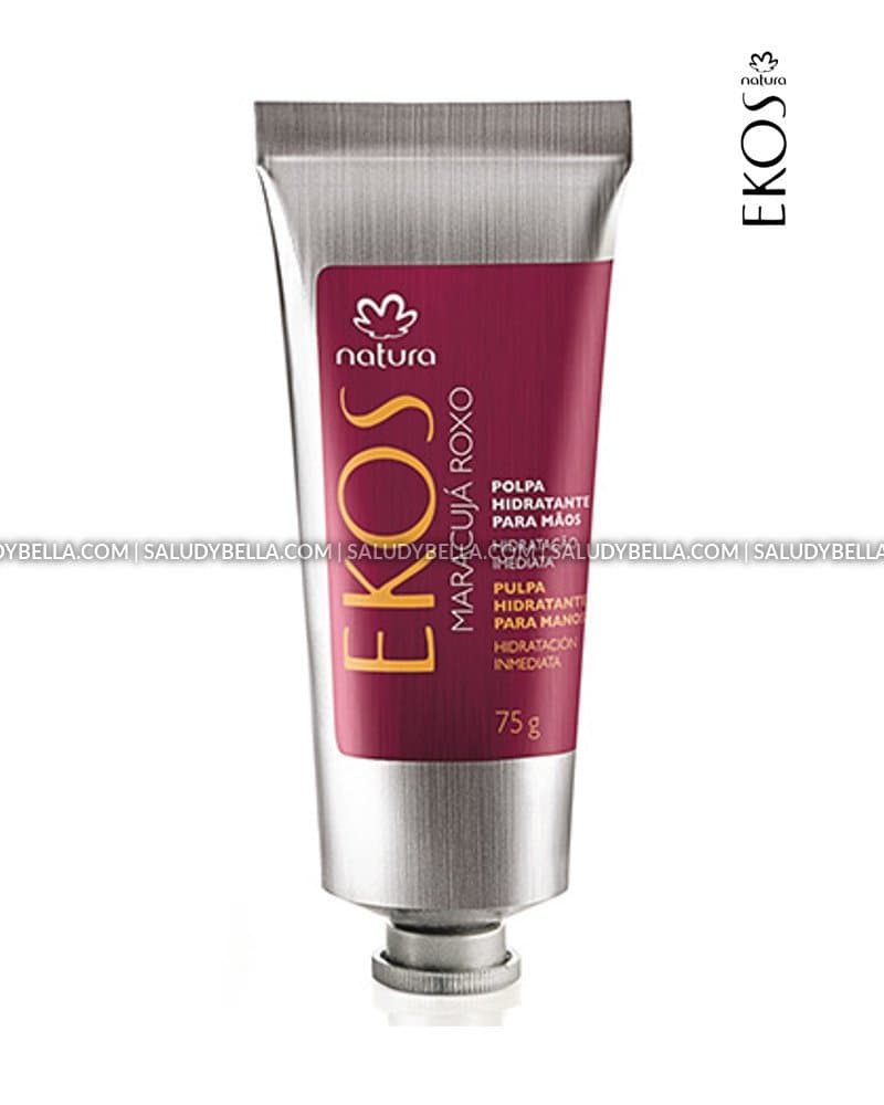 Natura Ekos (Passion Fruit) Marcúya ROXO Hands and Nails Moisturizing Pulp Exotic Ingredients | Polpa Hidratante para Maos Maracuja Rojo Manos y Uñas 2.64oz-75gr