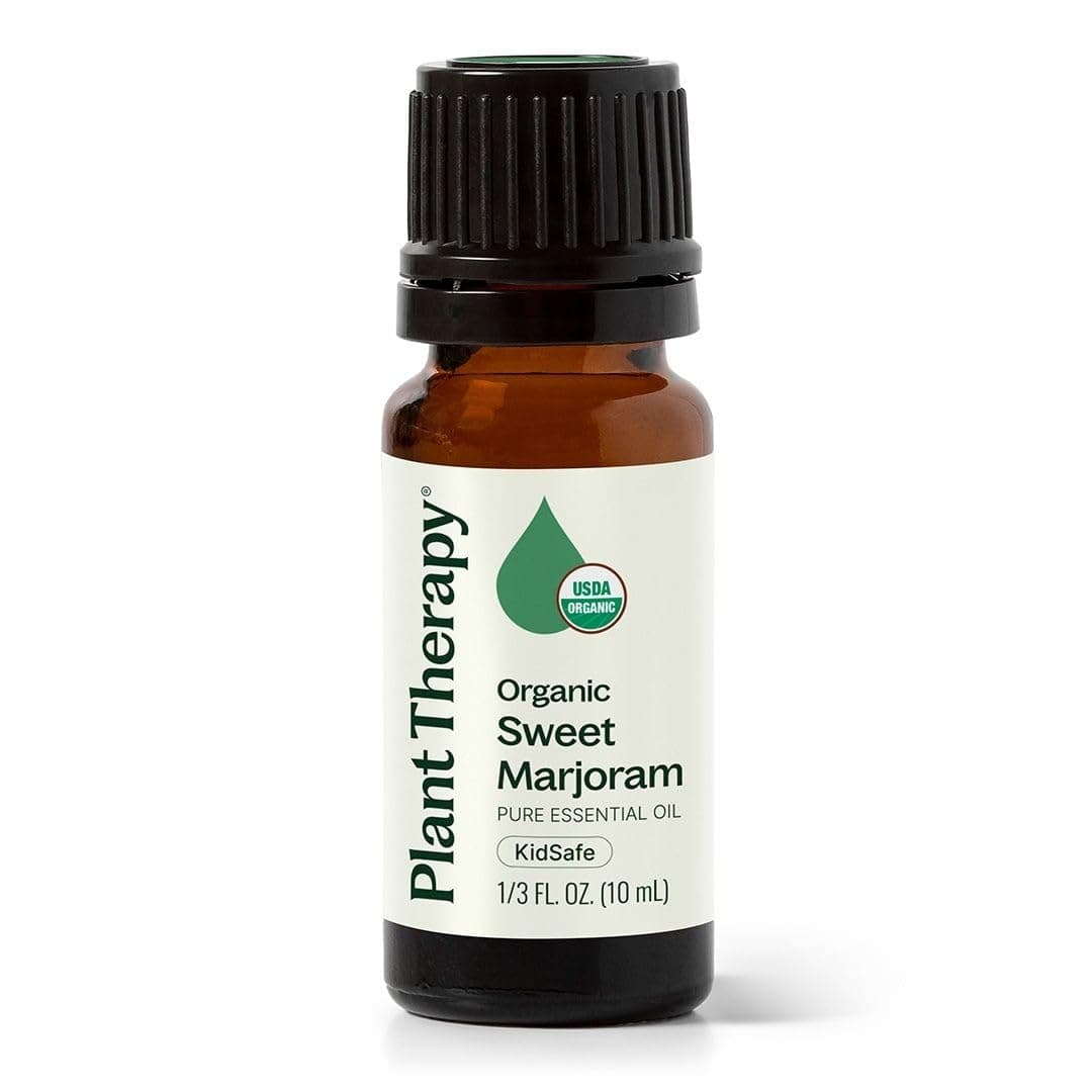Marjoram Organic Essential Oil 10 mL (1/3 oz) 100% Pure, Undiluted, Therapeutic Grade
