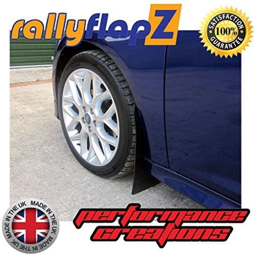 Genuine rallyflapZ (Made in the UK) Full Set of 4 Mudflaps Including all Fixings/Hardware Required & Full Fitting Instructions! (Mud Guard/Mud Flaps Kit) 4mm Thick Flexible PVC Black