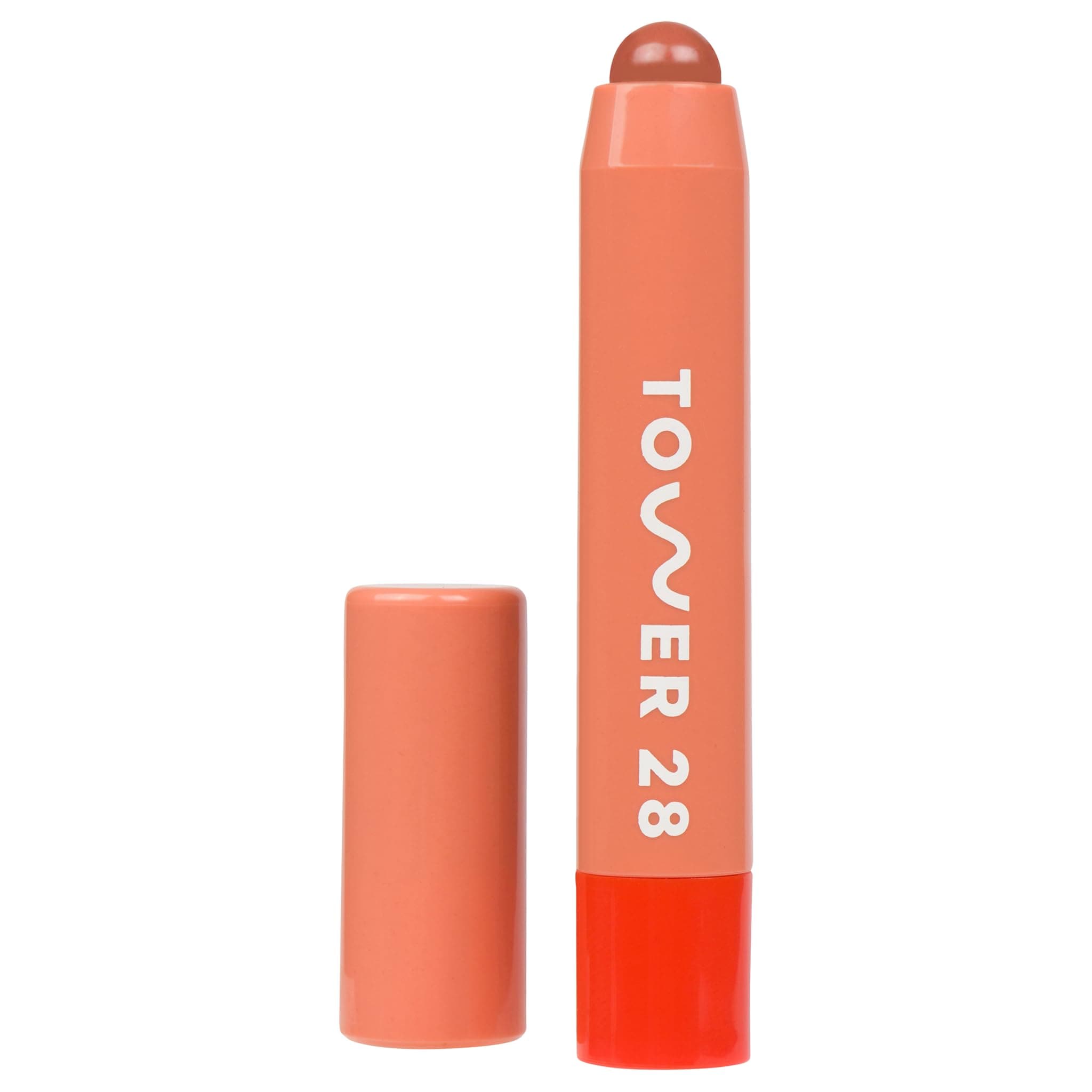Tower 28 JuiceBalm Tinted Lip Balm Shea Butter and Marula Oil Treatment, Clean, Cruelty Free Vegan Lip Butter, Mix: Juicy Sheer Nude, 0.09 Fl Oz / 2.7 mL