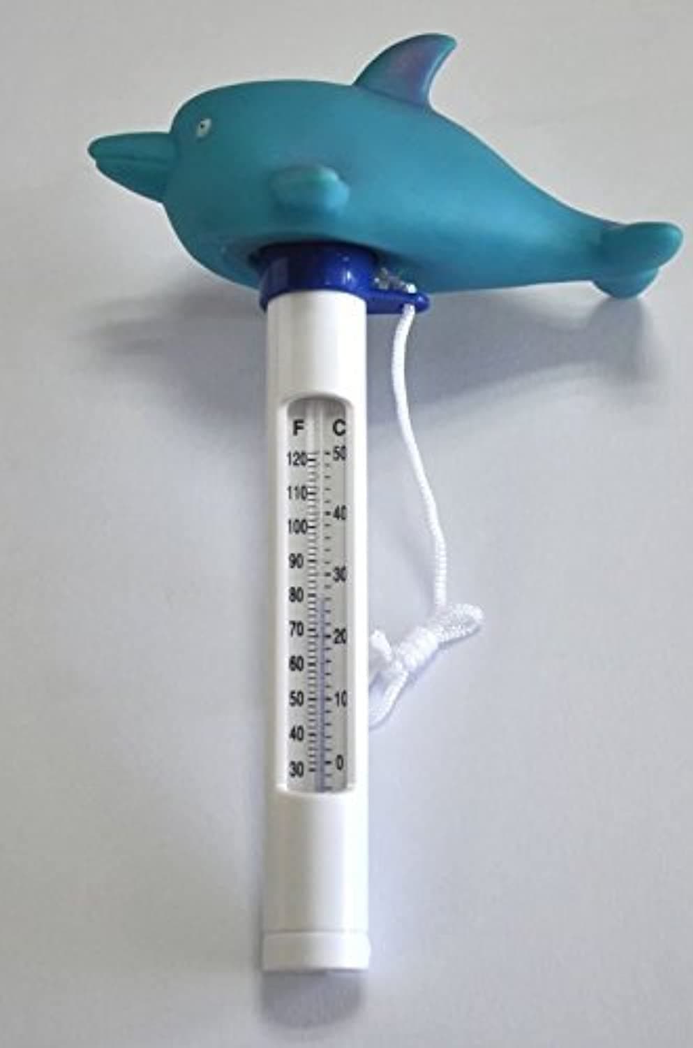 AstralpoolFloating Pool Thermometer Cool Style Water Temperature Thermometers With String, Shatter Resistant, For Outdoor & Indoor Swimming Pools, Spas, Hot Tubs, Jacuzzis & Aquariums (Dolphin)