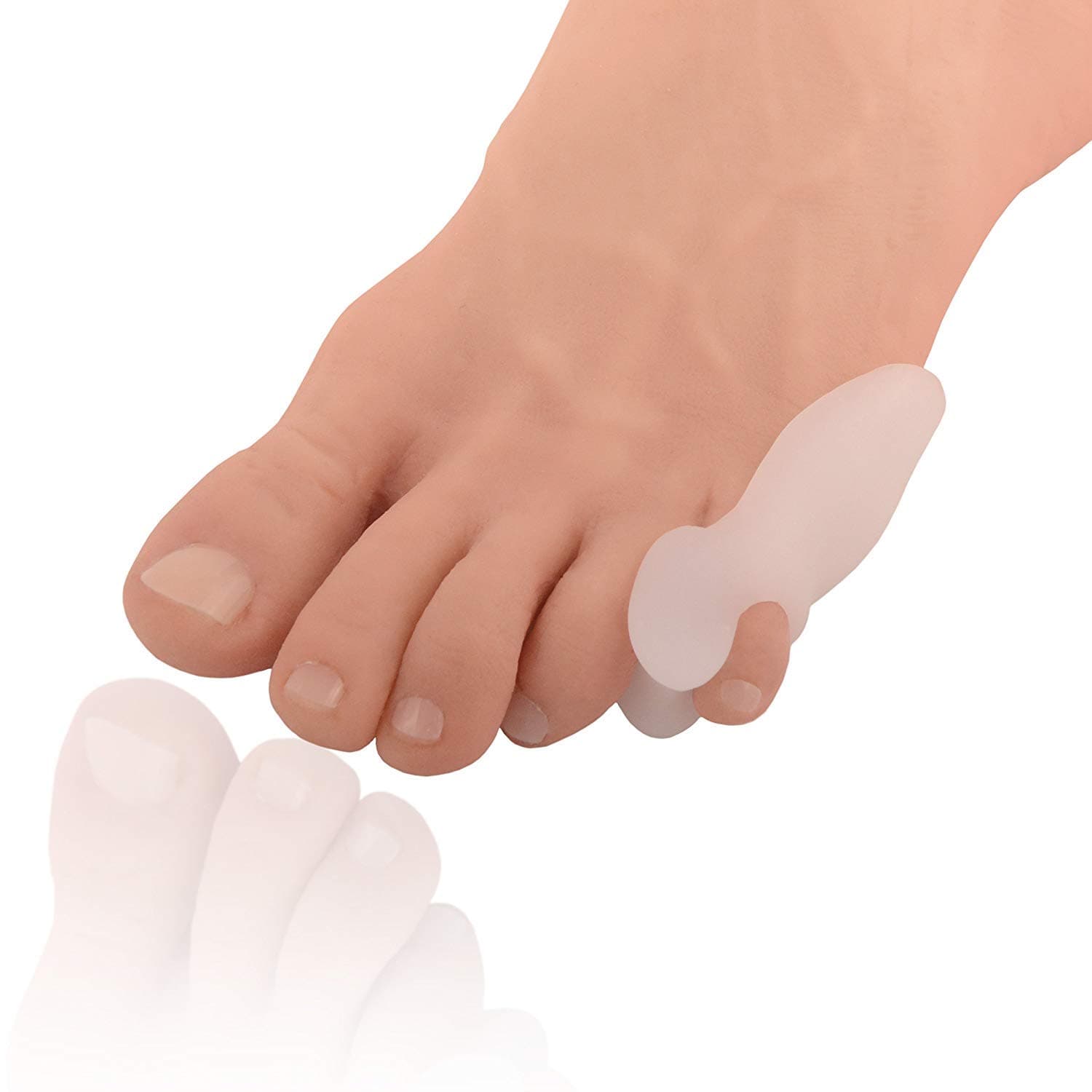 Dr. Frederick's Original Tailor’s Bunion Pads - 6 ct - Soft Gel Shield Spacers for Bunionette Relief - Cushions Pinky Toe & Reduces Friction - Washable, Latex-Free, Doctor-Developed Foot Protectors