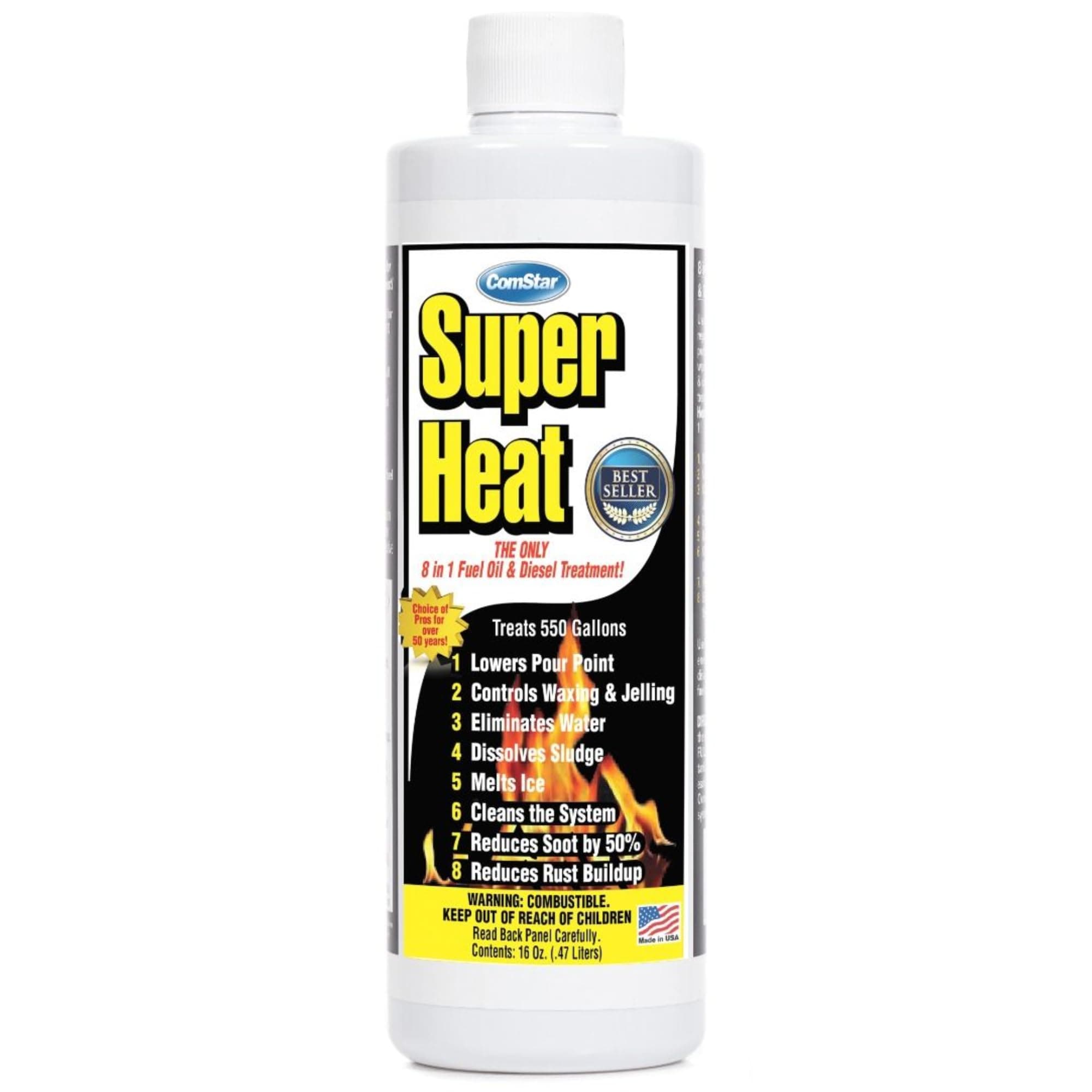 Comstar 60-130 Super Heat 8-In-1 Heating and Fuel Oil Treatment, 16 oz