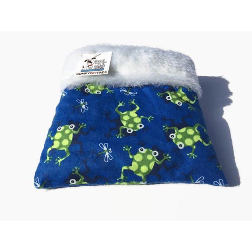 Hedgehog Snuggle Sack with green frogs Size 9x9 Washable Seamless 3 layers