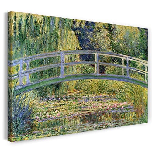 Canvas Print (100x70cm): Claude Monet - Bridge Over a Pond of Water Lilies (189