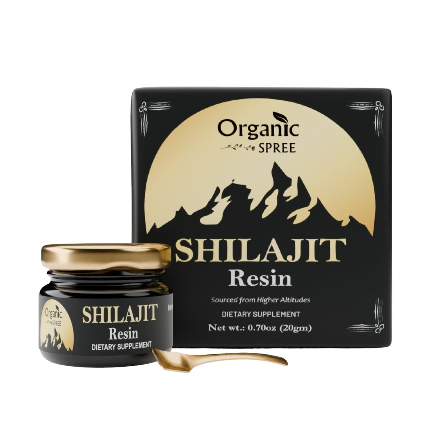 Syragit Resin - SHILAJIT Resin - 20gm (0.70oz) Pure l Sourced from Higher Altitude l 85+ Trace Minerals & 75%+ Fulvic Acid (1)