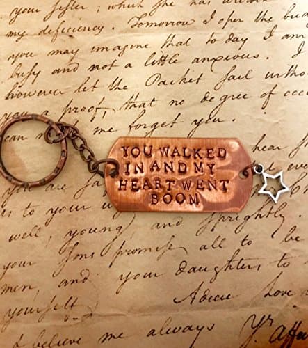 HAMILTON Broadway HELPLESS Lyrics Keychain