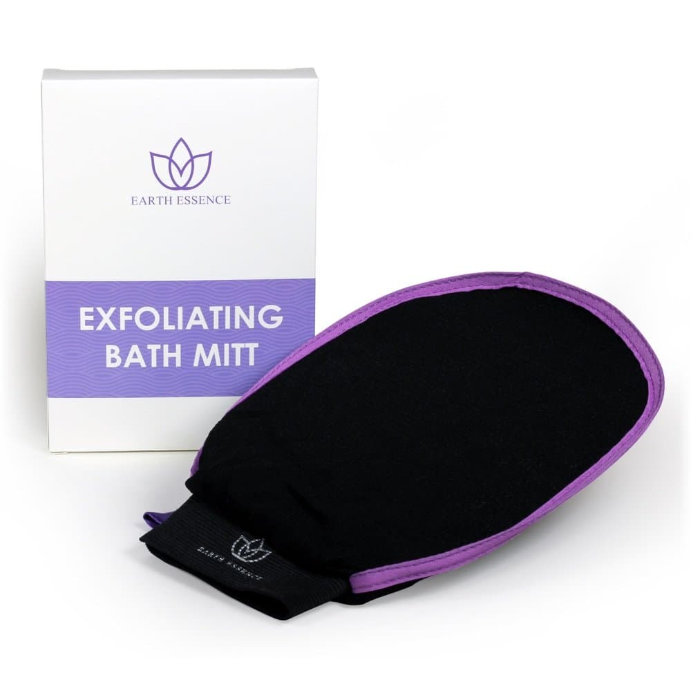 Premium Exfoliating Mitt for Bath & Shower Cleansing - Reduce Cellulite, Resurface Skin, and Eliminate Acne - Exfoliator Mitt - A Spa Experience for Women & Men - #1 Exfoliation Glove for Anti-Aging