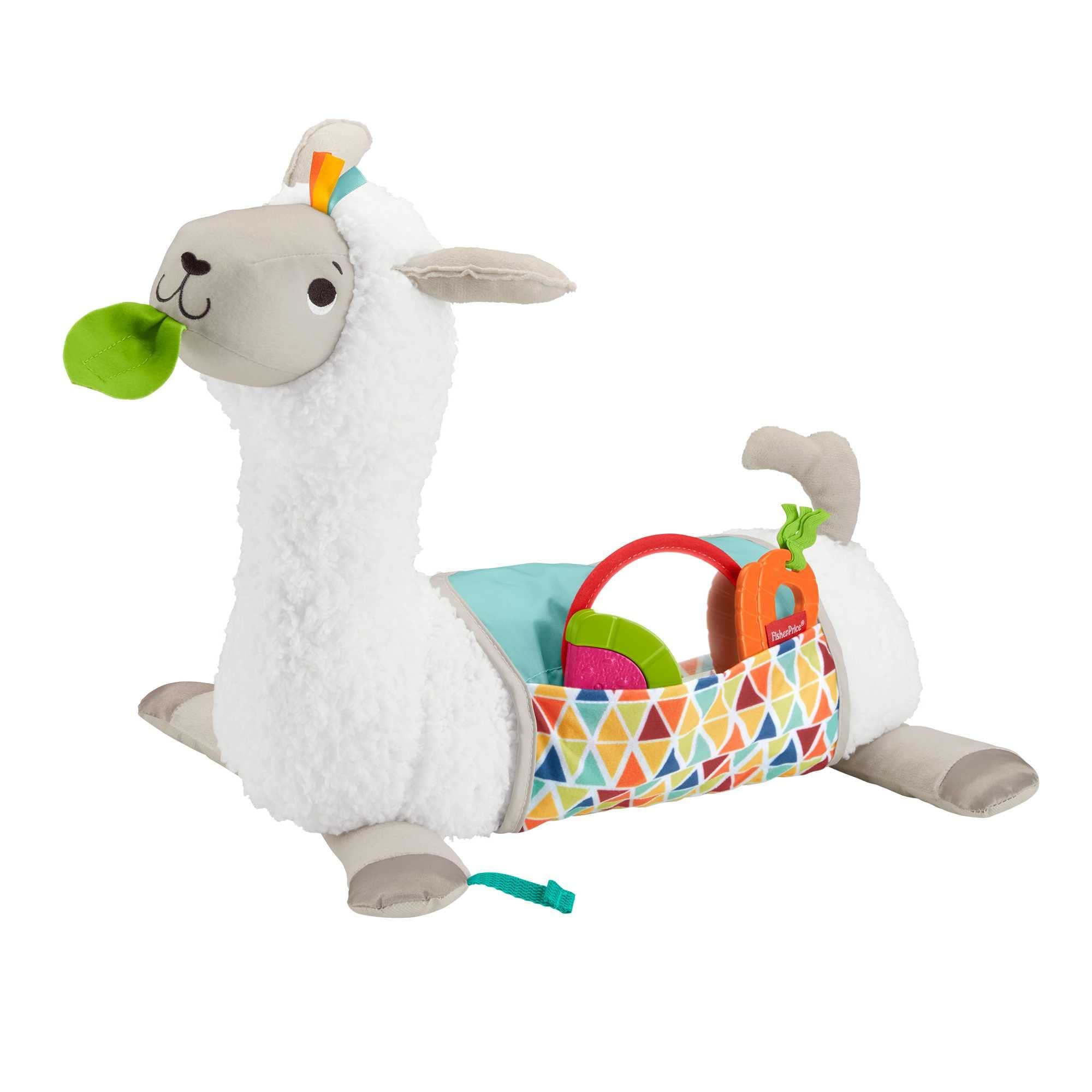 Grow-With-Me Tummy Time Llama, Plush Infant Support Wedge, Multi