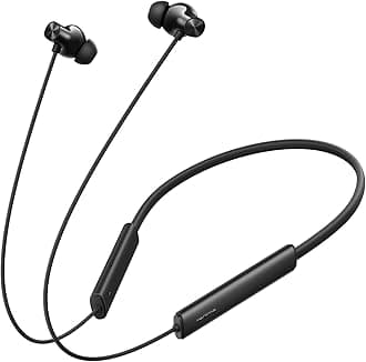 Buds Wireless 3 Neo in Ear Bluetooth Neckband with 13.4 Mm Dynamic Bass Boost Driver,Upto 32 Hours Playback,Fast Charge,Ai Enc,45Ms Low Latency,Ip55 Dust&Water Resistannt&Bluetooth V 5.4 Black