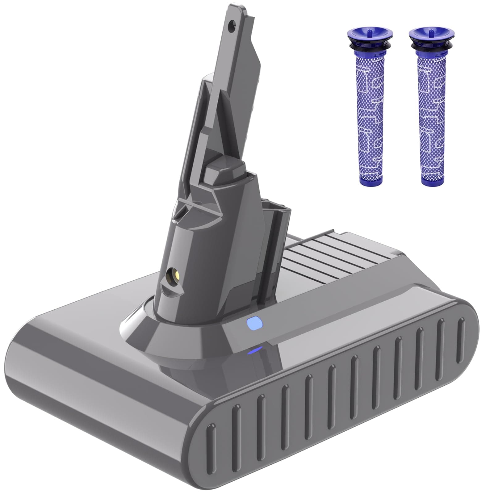 Bonadget 6.0Ah 21.6V V7 Battery Replacement Compatible with Dyson V7 Animal Battery SV11 Battery for Dyson V7 Motorhead V7 Absolute Battery with Pre-Filter