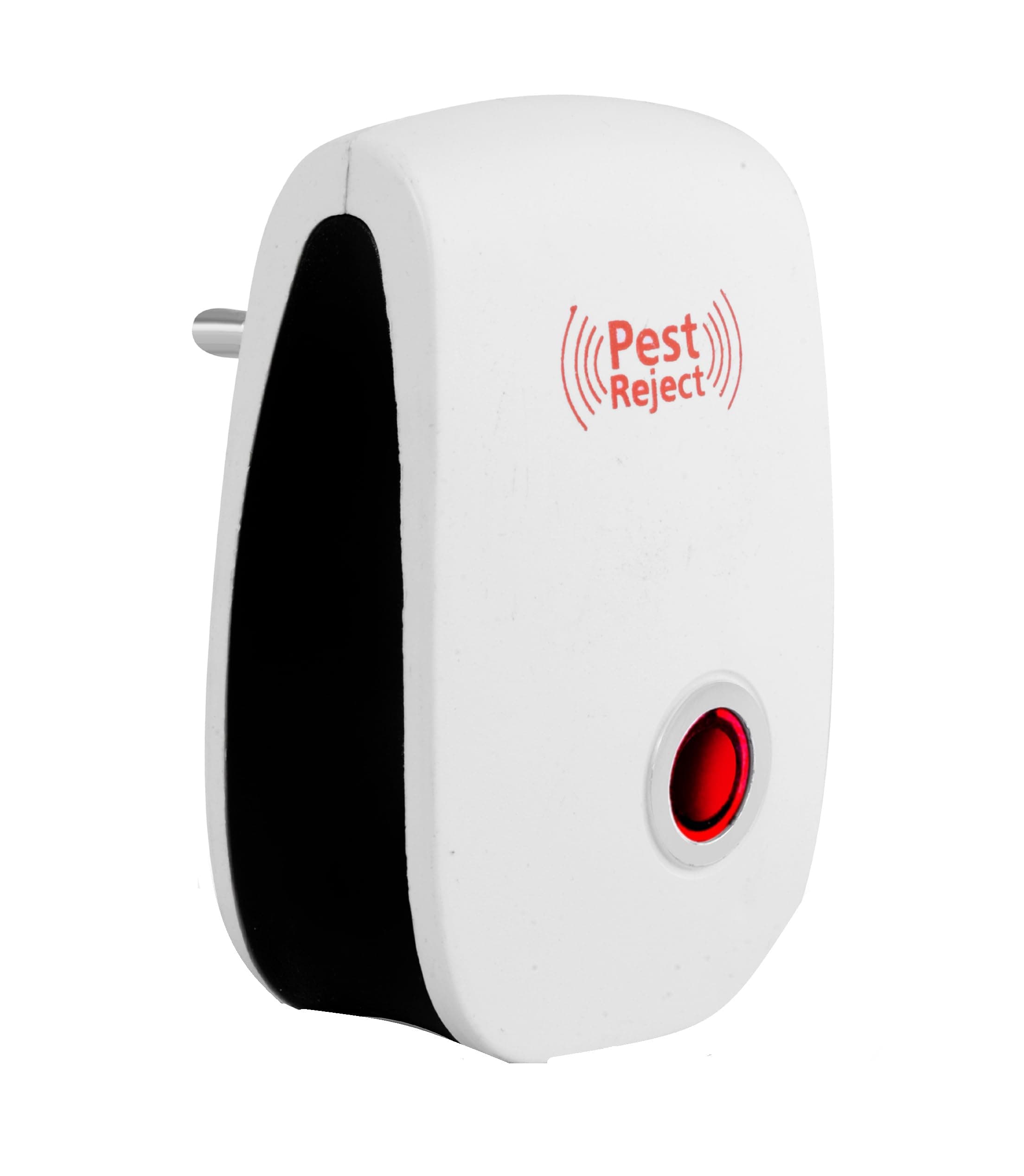 PEST REJECT Ultrasonic Pest Repellent to Repel Rats, Cockroach, Mosquito, Home Pest and Rodent Repelling Aid for Mosquito, Cockroaches, Ants Spider Insect Pest Control Electric (White-Red)