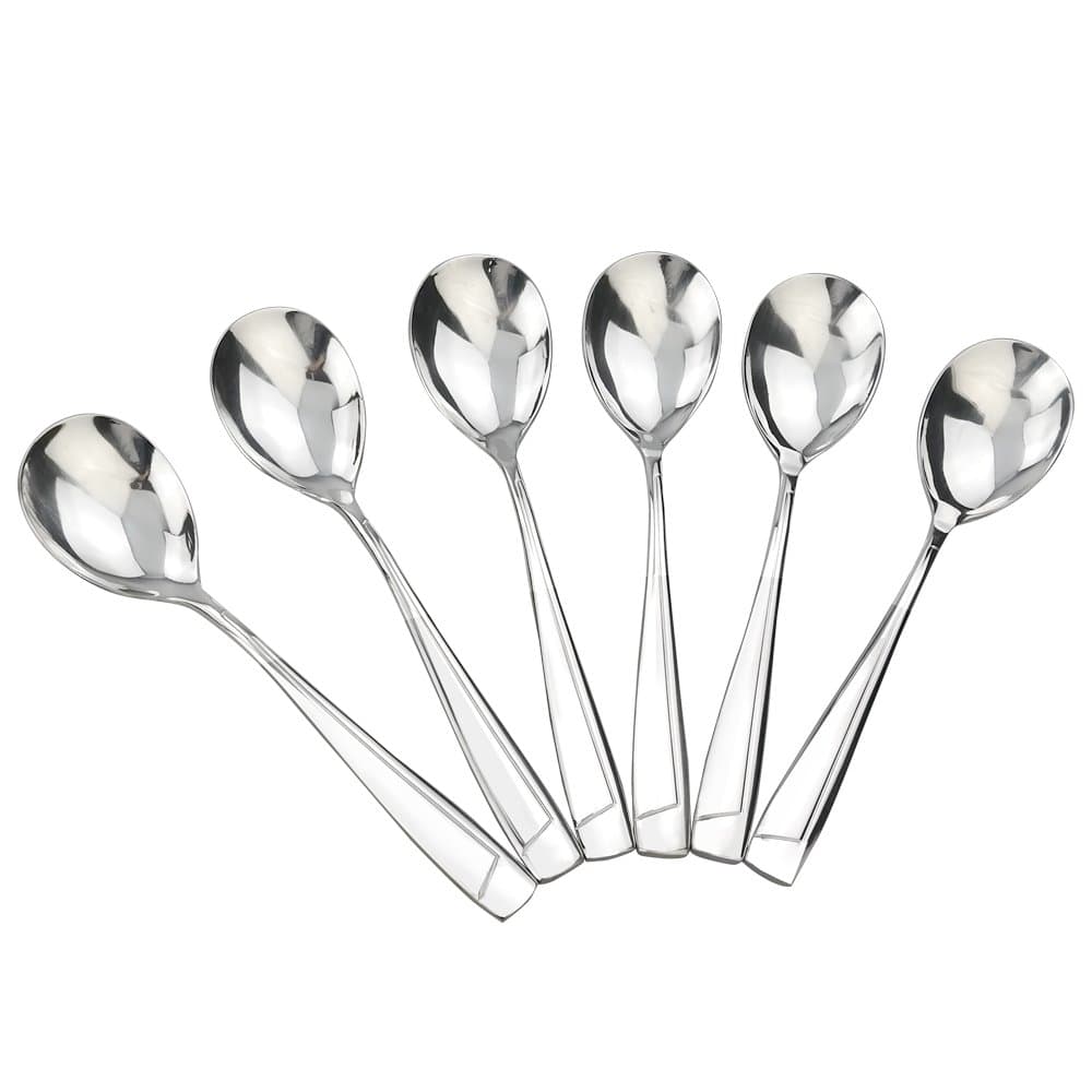 Cand Stainless Steel Serving Spoons, 6 Pieces Large Tablespoon, 9.17 Inches
