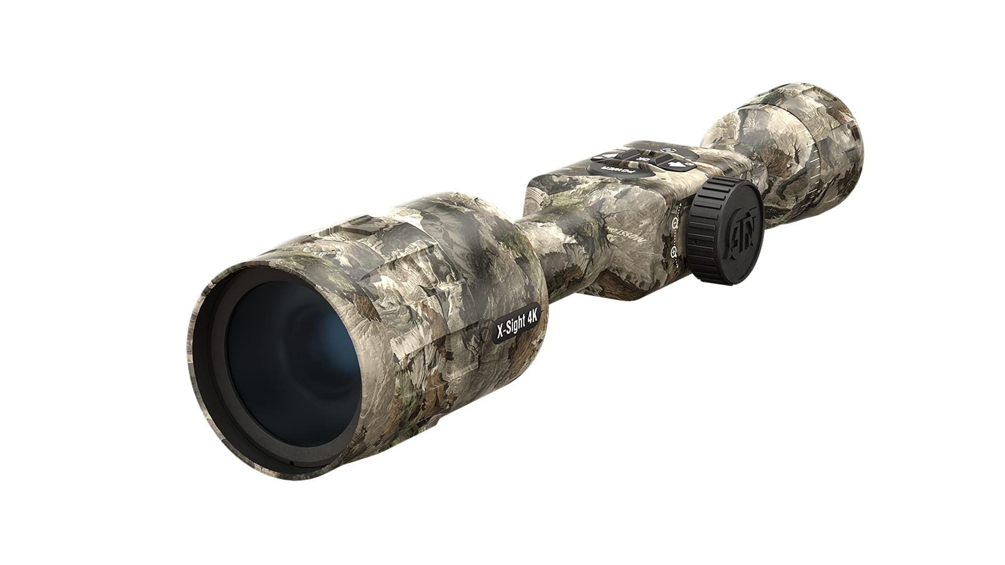 ATN MossyOak X-Sight-4k Pro Smart Day/Night Camouflage Scope w/Full HD Video rec, Smooth Zoom, Bluetooth and Wi-Fi
