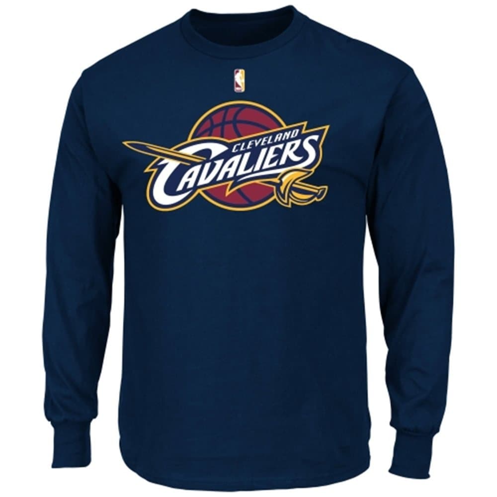 adidas Cleveland Cavaliers Navy Primary Logo Long Sleeve T-Shirt