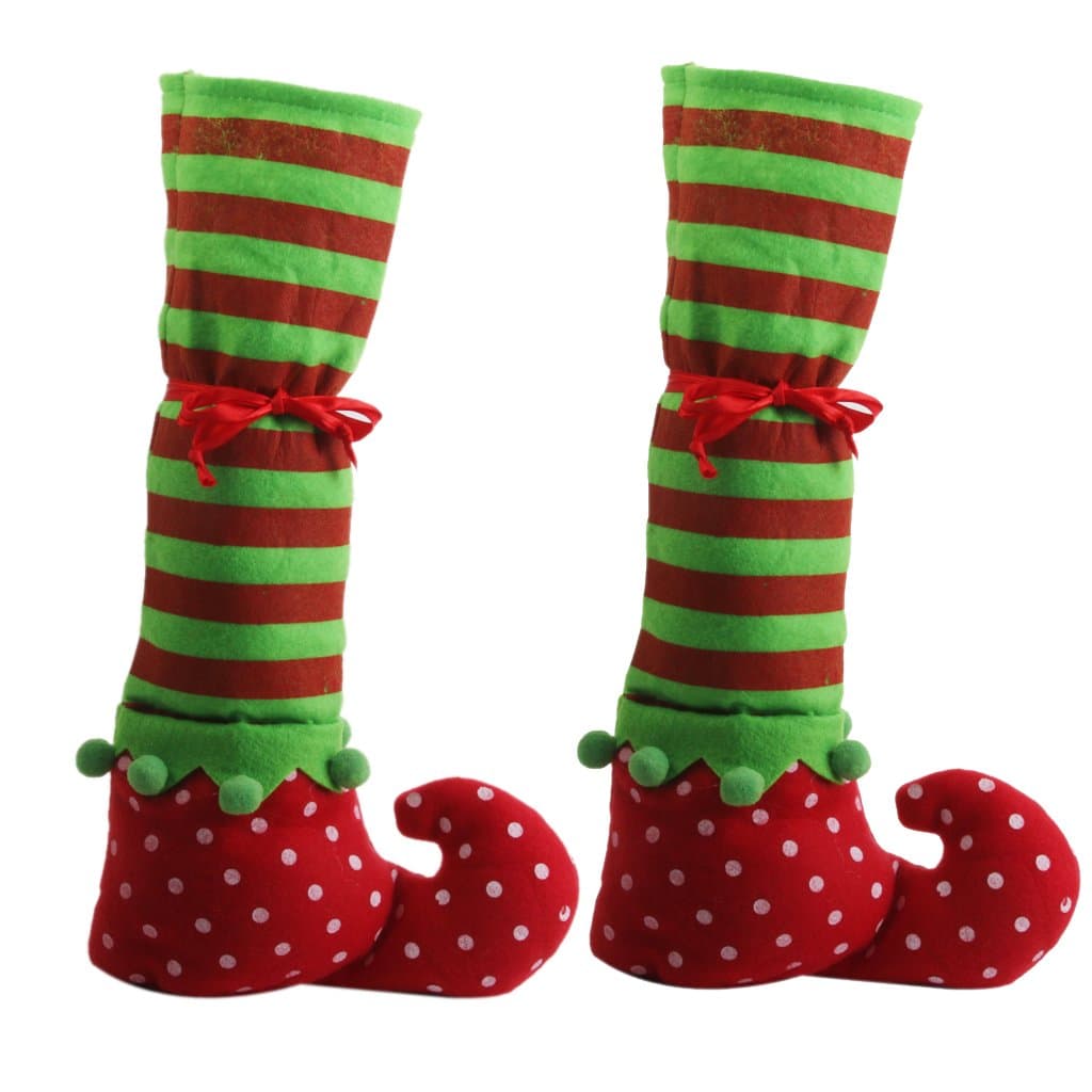Generic 1 Pair Christmas Table Leg Covers Elf Elves' Shoes Legs Party Decorations