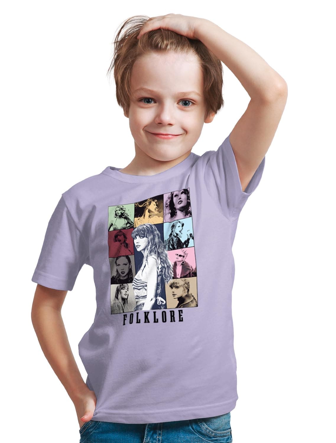 AirDropKids Muisc Swifties Graphic Printed T-Shirt for Boys & Girls Relaxed Fit 1889