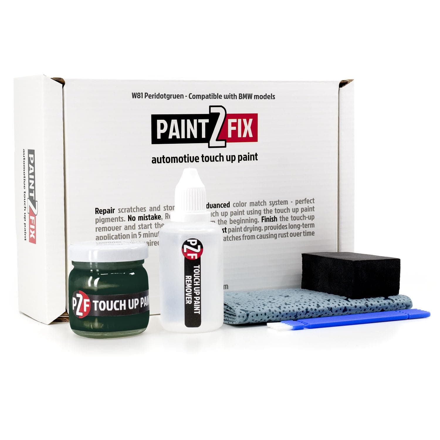 PAINT2FIX W81 Peridotgruen | Peridotgrun Touch-Up Paint & Scratch Repair Kit for BMW Models