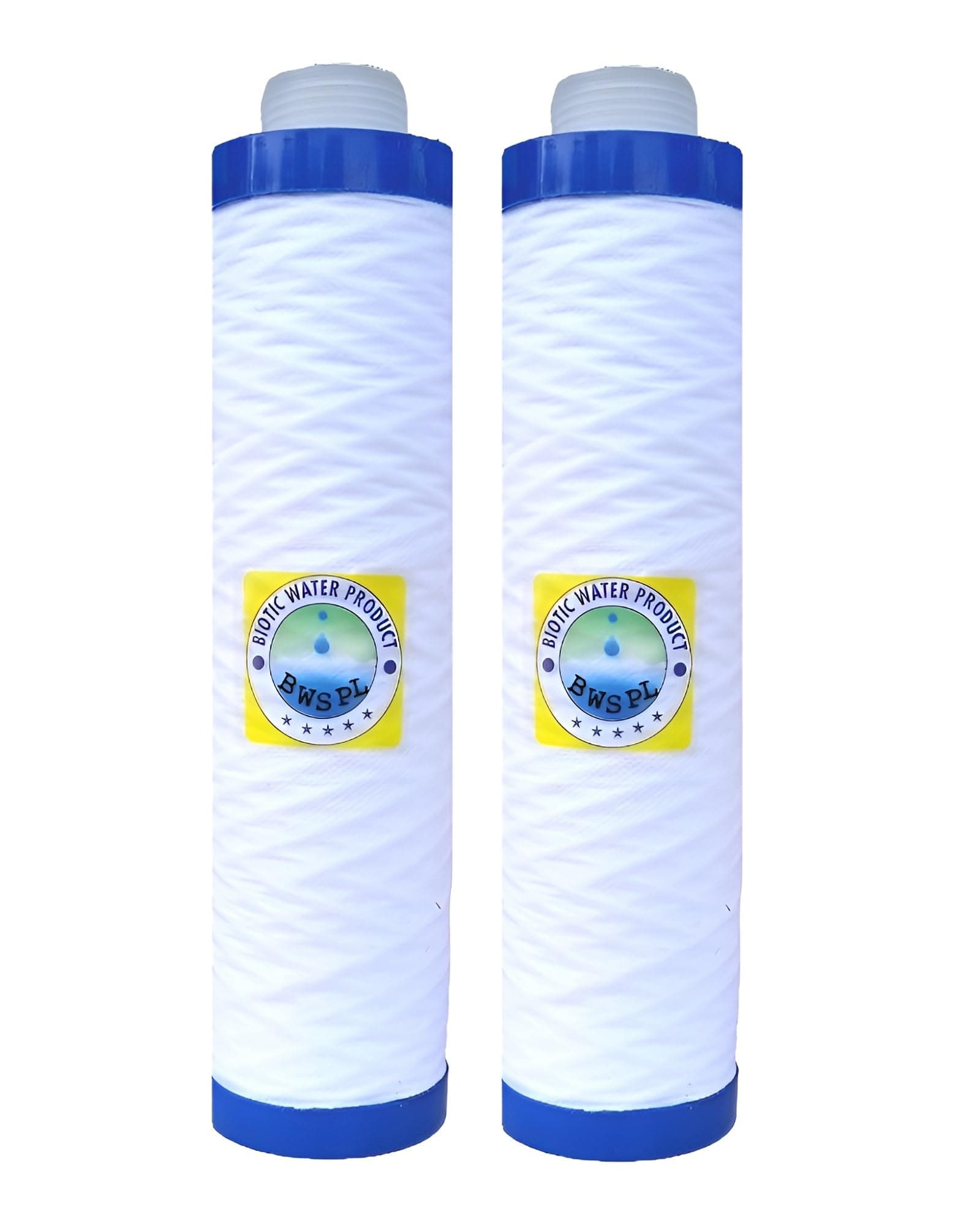 RO Filter, 9 inch PP Yarn Wound MLT Water Filter Candles, Pre Filter Cartridge for Water Purifier Compatible with LG, Aquaguard Pre Filter Candle & Livpure Pre Filter (Pack of 2)