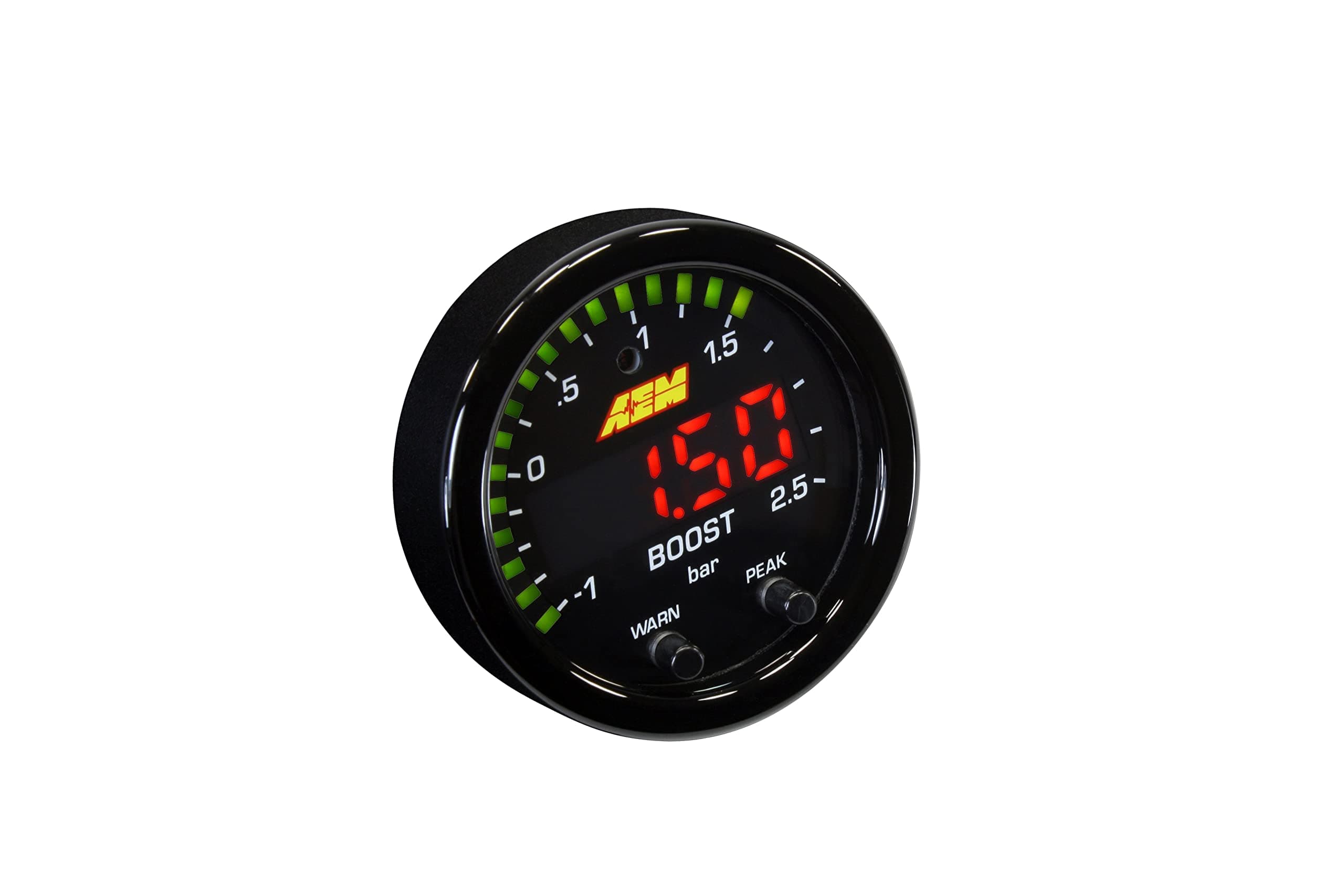 30-0306 X-Series Boost Pressure Gauge 52mm, Black