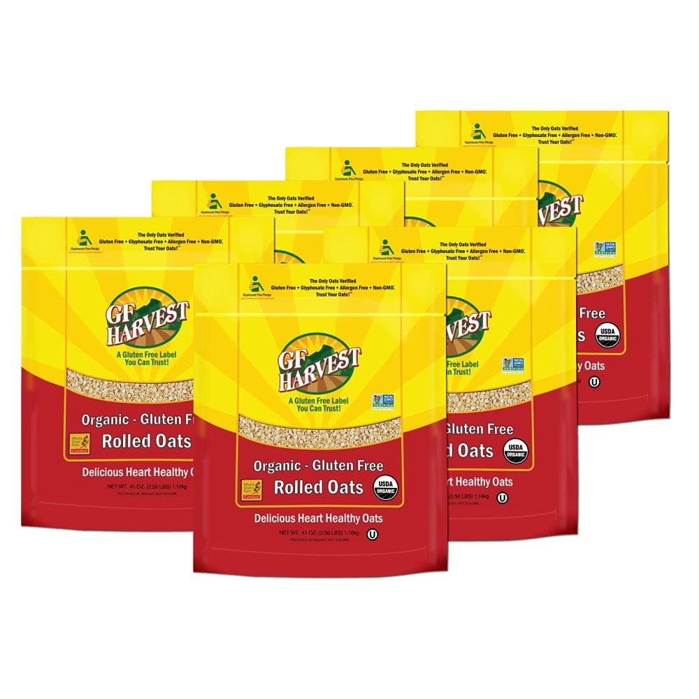 GF Harvest Gluten Free Organic Rolled Oats, 41 Ounce Bag (Pack of 6)