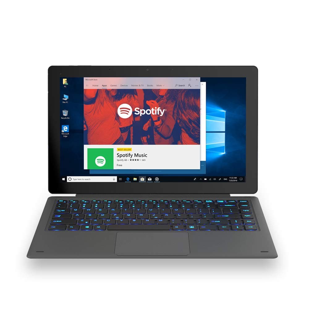 ALLDOCUBE KNoteX 2 in 1 Tablet PC,with Keyboard Holster,Intel Gemini Lake N4100,Windows 10,13.3 inch 2560x1440 1080P FHD IPS screen,8GB RAM, 128GB ROM,USB Type-C