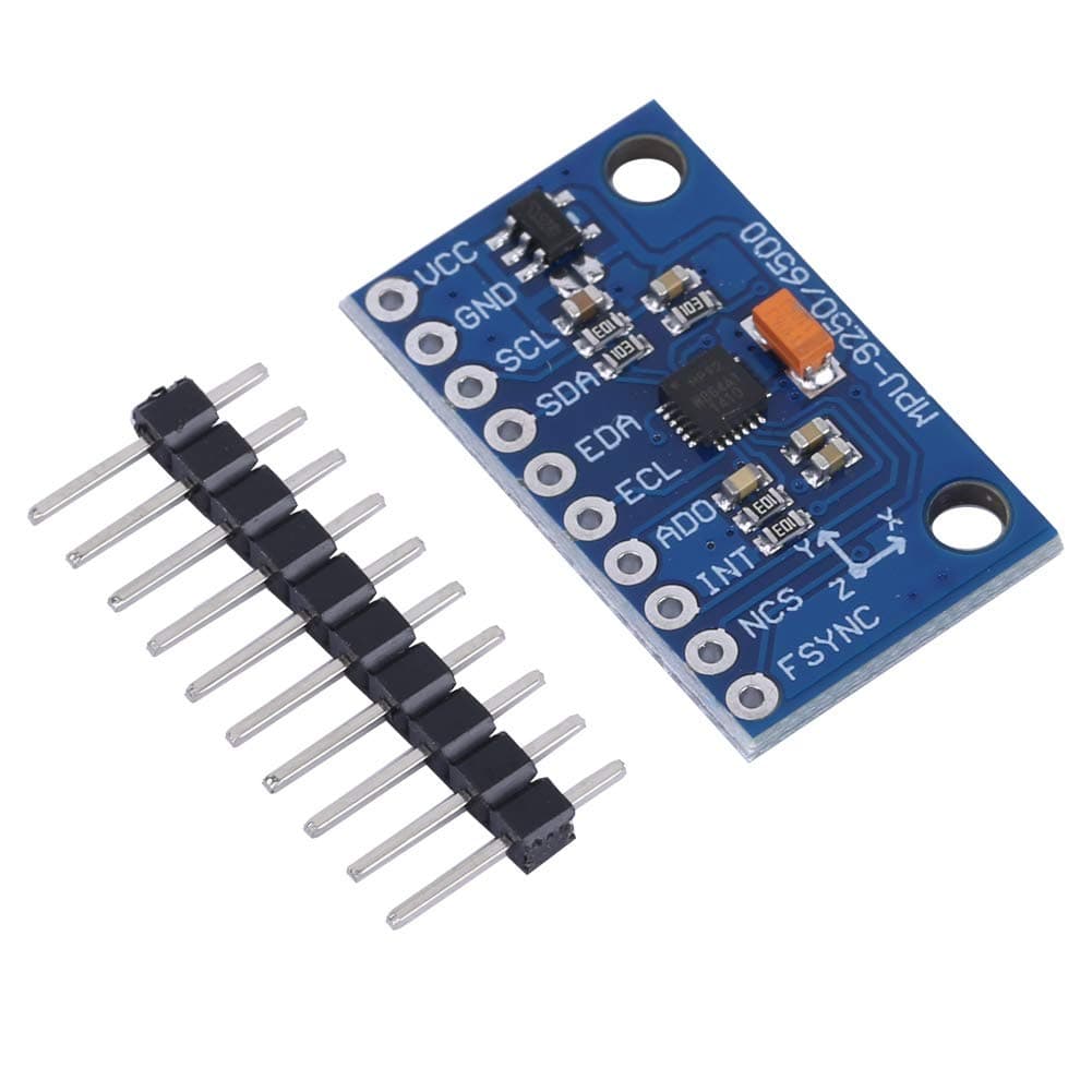 MPU6050 Module, 9 Axis 9 OF 16 Bit Gyroscope Acceleration Magnetic Sensor 9 Axis Altitude Sensor Module Board, Gyro, Accelerator, Compass Magnetic Field Sensor Module IIC/SPI (3-5V)