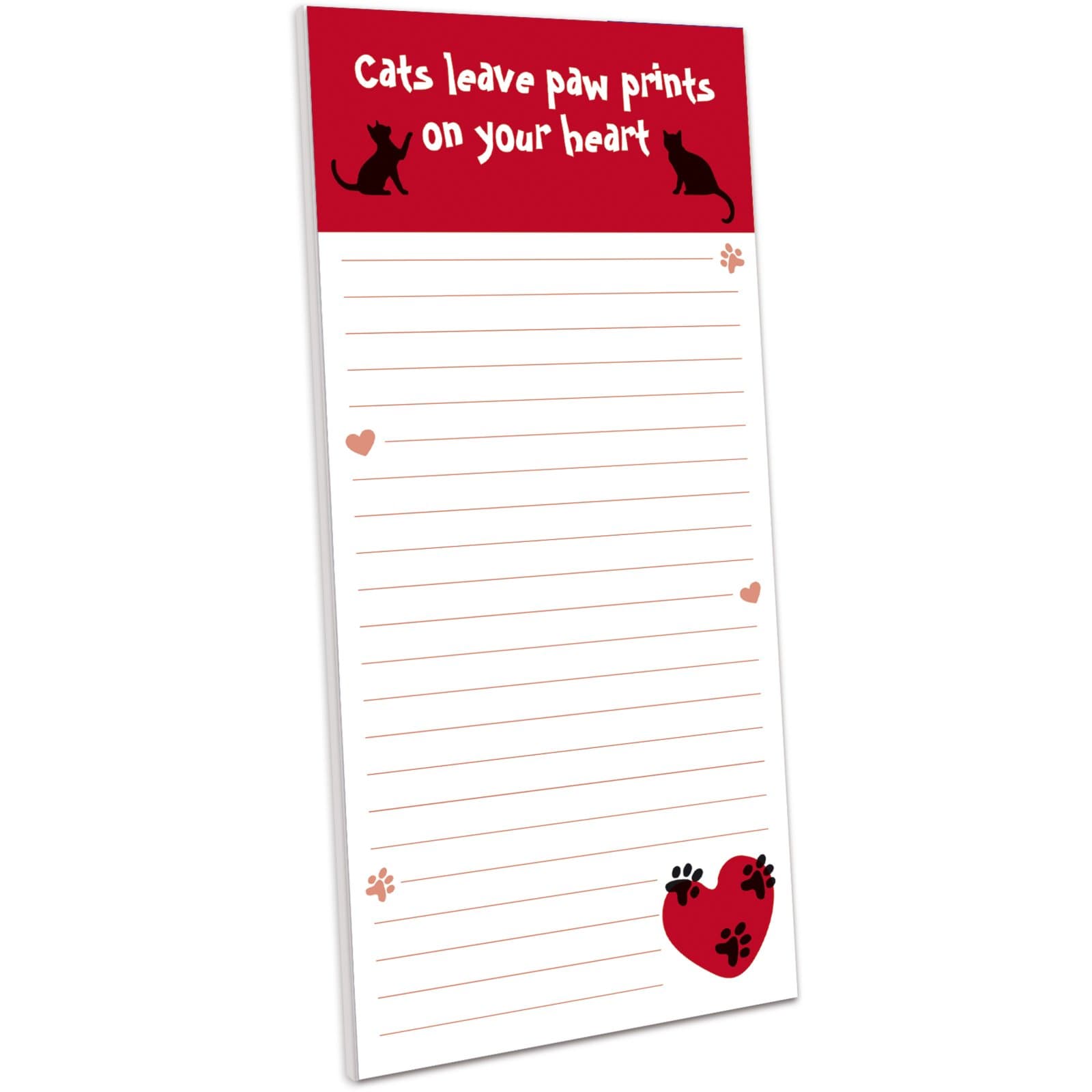Cats Leave Paw Prints - Magnetic Memo Pad