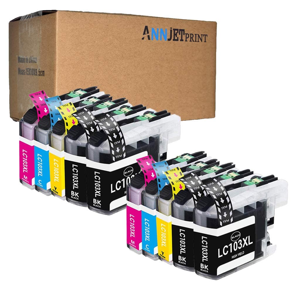 Compatible Ink Cartridges for Brother LC-103 LC-101 LC-103XL Inkjet Cartridge Compatible with Brother DCP J152W J285DW; MFC J4310DW J450DW J470DW J475DW J650DW J870DW J875DW J245 J6520DW J672DW
