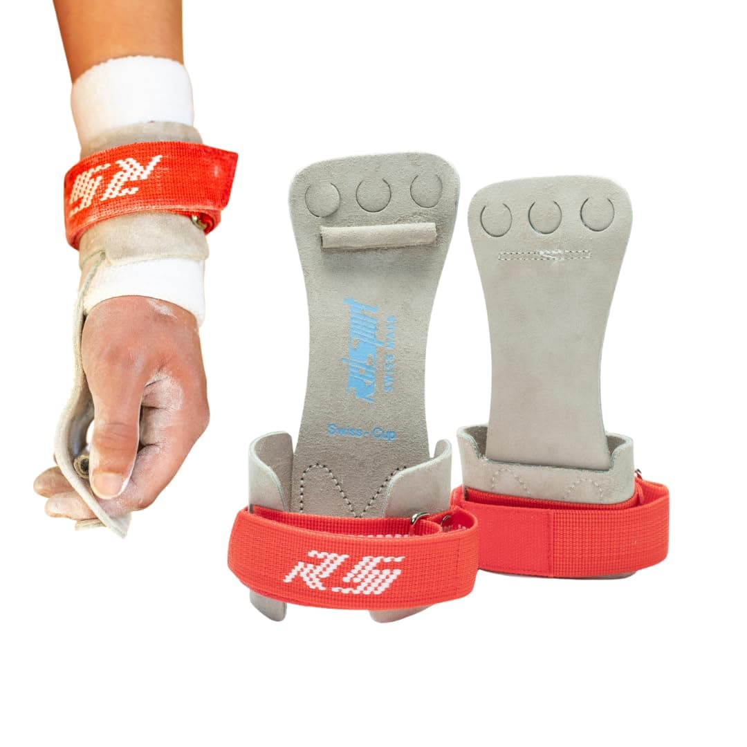 Men's High Bar Gymnastics Grips - Durable Leather Hand Grips for Gymnastics Bars Men & Boys - Gymnastics Equipment & Accessories for Advanced Gymnasts