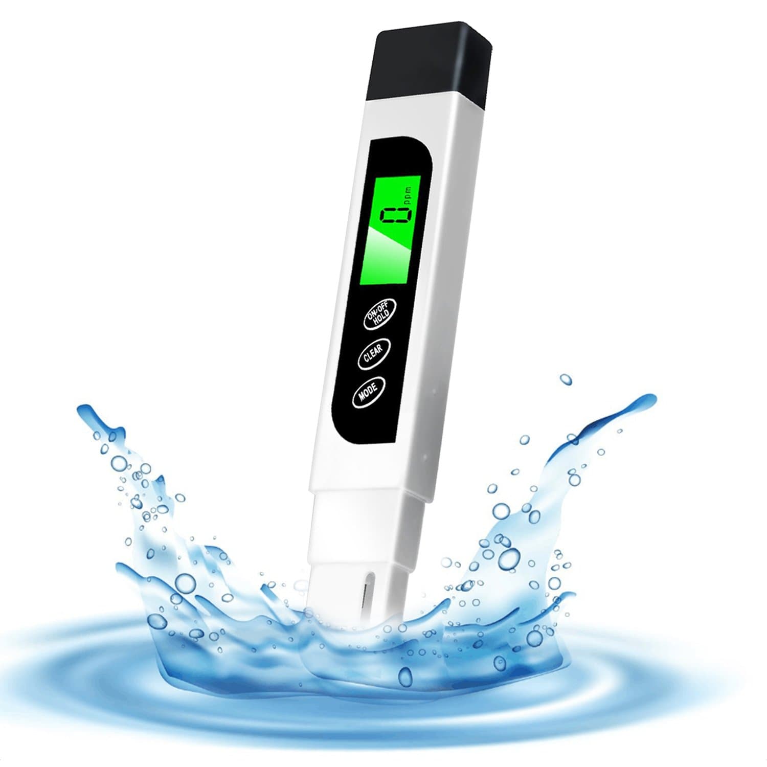 Sammiu Digital Water Quality Tester, 3 in 1 TDS Meter, EC Meter and Temperature Meter, Measuring Range 0-9999ppm, Ideal Water Tester for Drinking Water, Aquariums, etc