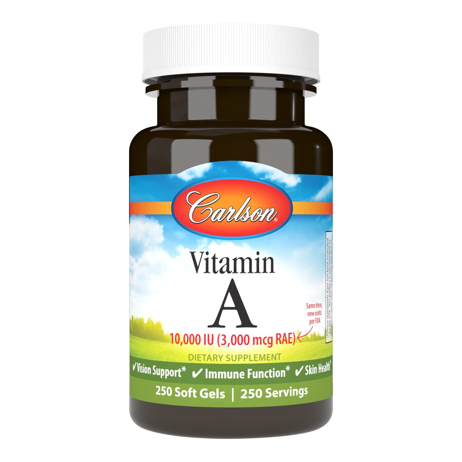 Vitamin A, 10000 IU (3000 mcg RAE), Vision Health, 250 Softgels