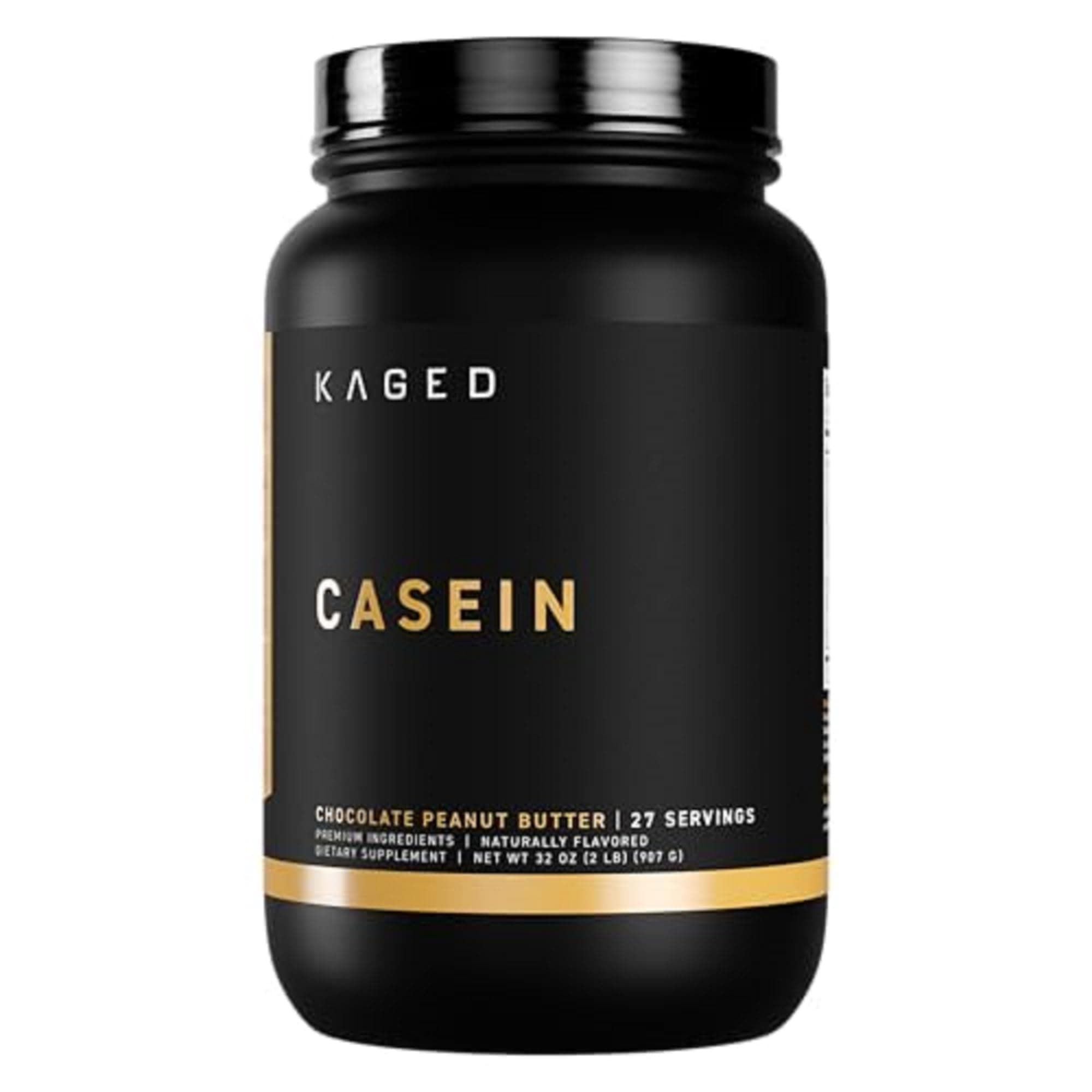 Kaged Premium Casein Protein Powder | Chocolate Peanut Butter | Micellar Casein | Banned-Substance Free Supplement, Build Muscle, Recover Faster | Kasein | 27 Servings