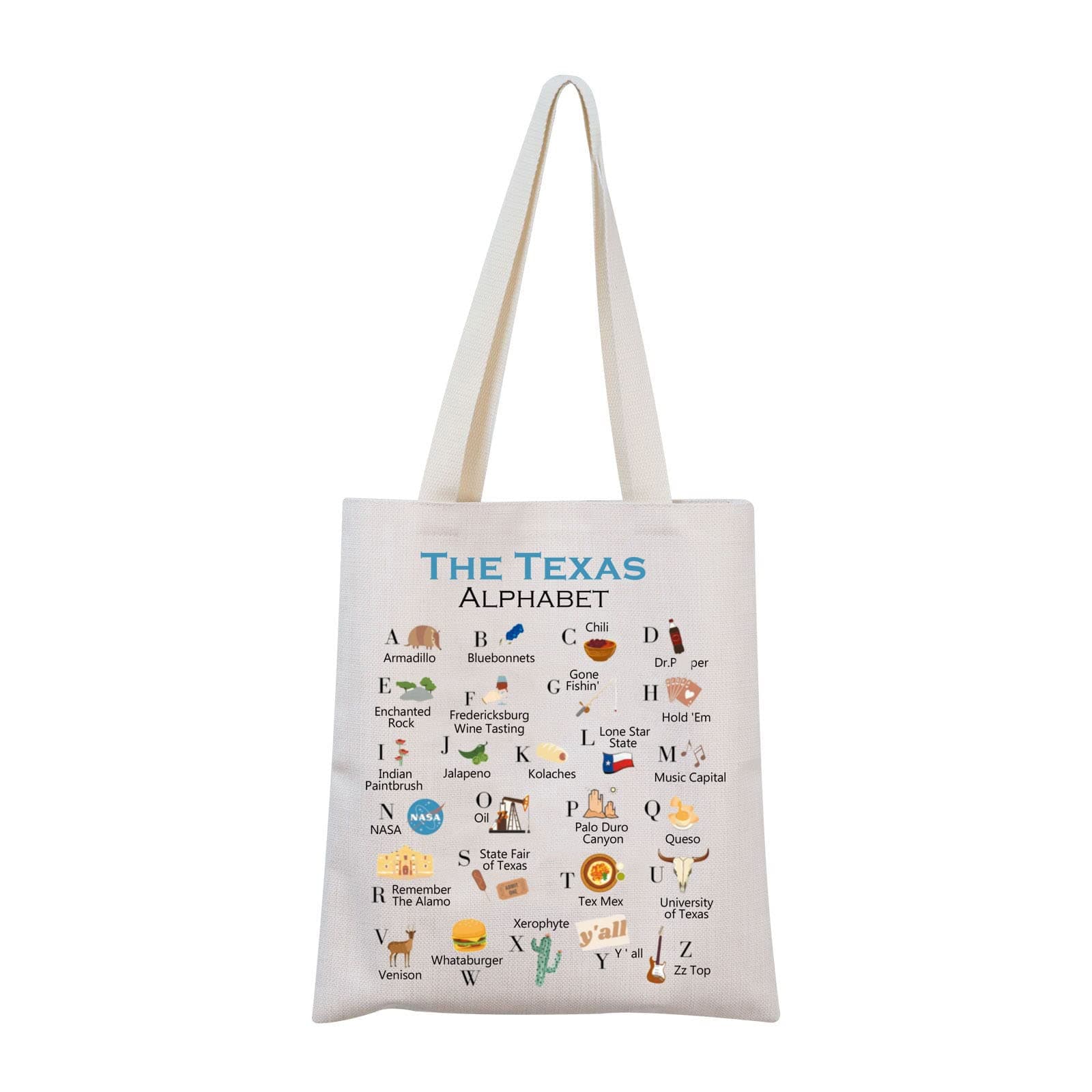Texas Canvas Tote Bag - Eco-Friendly Reusable Welcome Bag