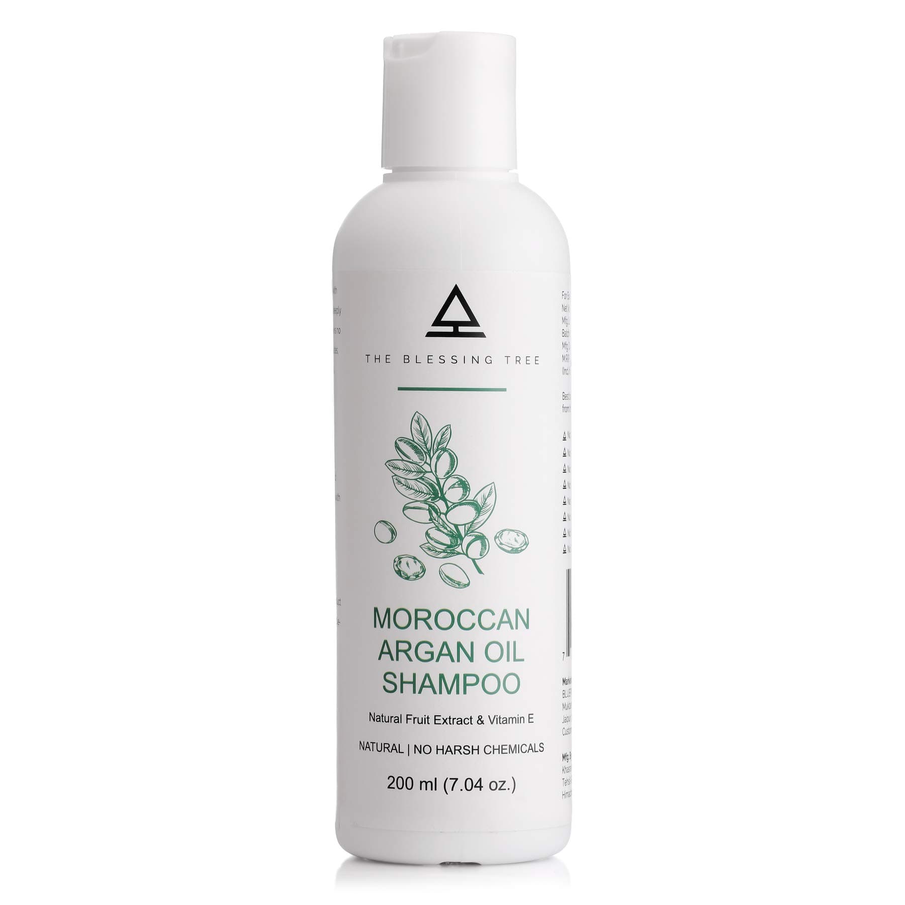 The Blessing Tree Moroccan Argan Oil Shampoo. No Paraben, No Sulphates, No harsh chemicals. 200ml
