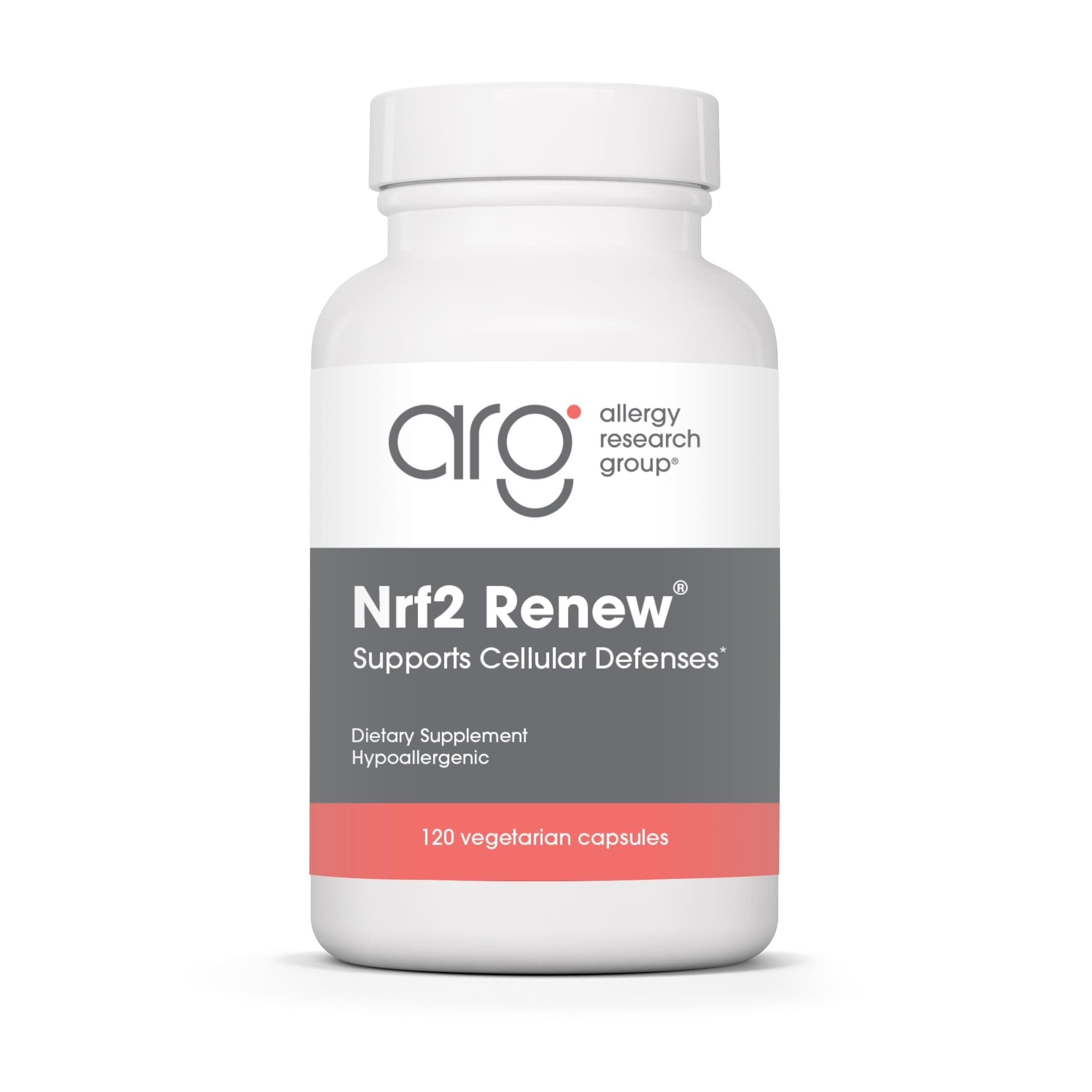 Allergy Research Group Nrf2 Renew Supplement - Nrf2 Activator, Pure Sulforaphane, Natural Green Tea Extract, Organic Vegetarian Capsules - 120 Count