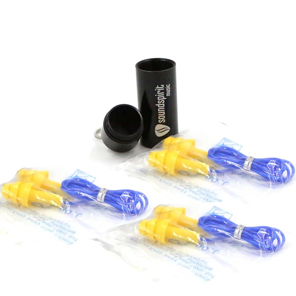 Blue High Quality Ear Plugs That Come in A Cool Black Case for Your Convenience - Easy and Comfort Fitting, Offering A Substantial Noise Reduction
