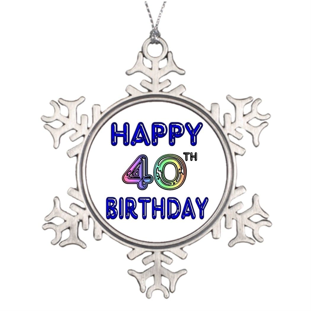 Kappies nip Personalised Christmas Tree Decoration 40th Birthday with Ballon Font Unusual Christmas Tree Decorations