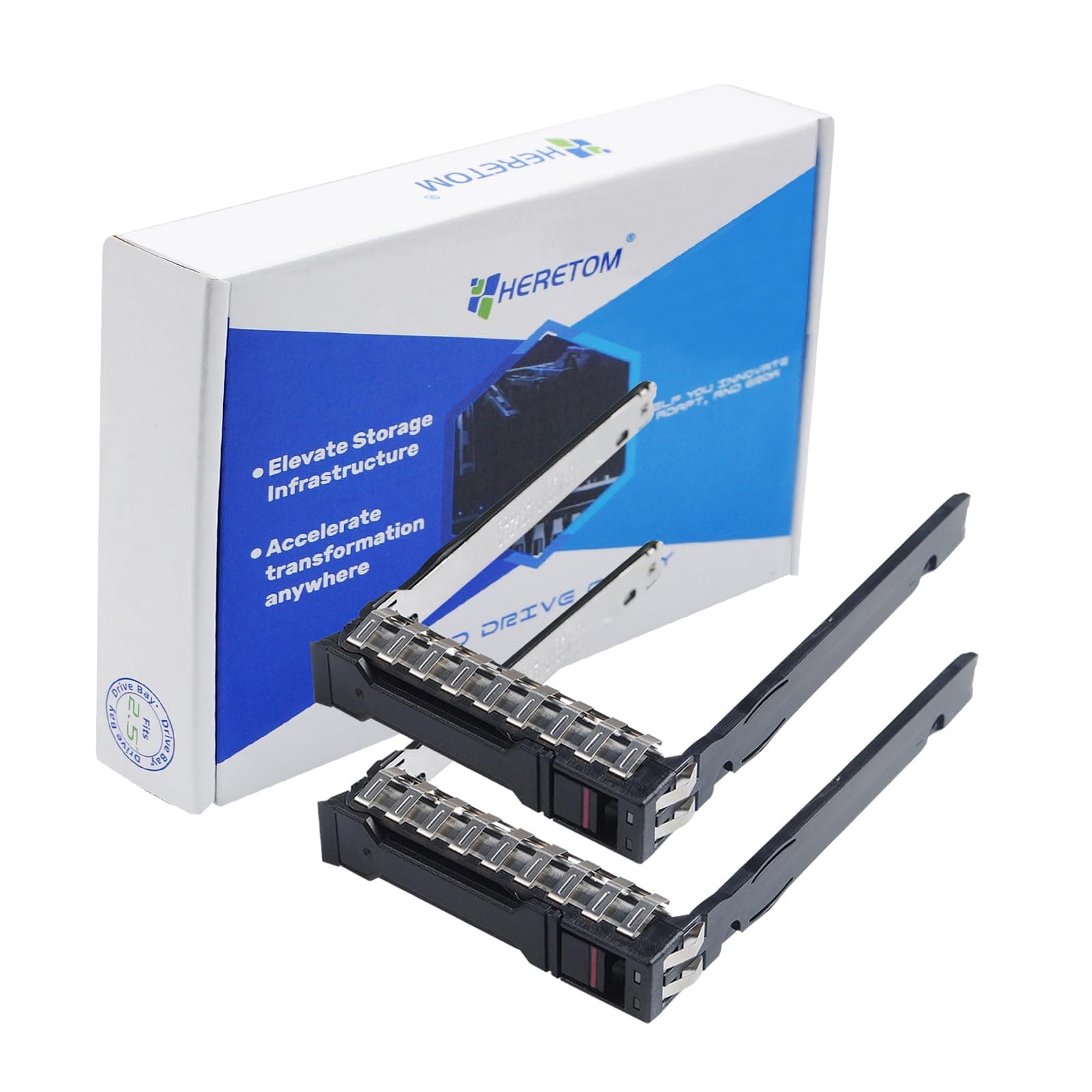 2PCS 2.5 Drive Tray Caddy P22892 P22892-002 for HP G10 Gen10 Plus V2 G11 Server DL20 DL360 DL365 DL380 DL385 DL325