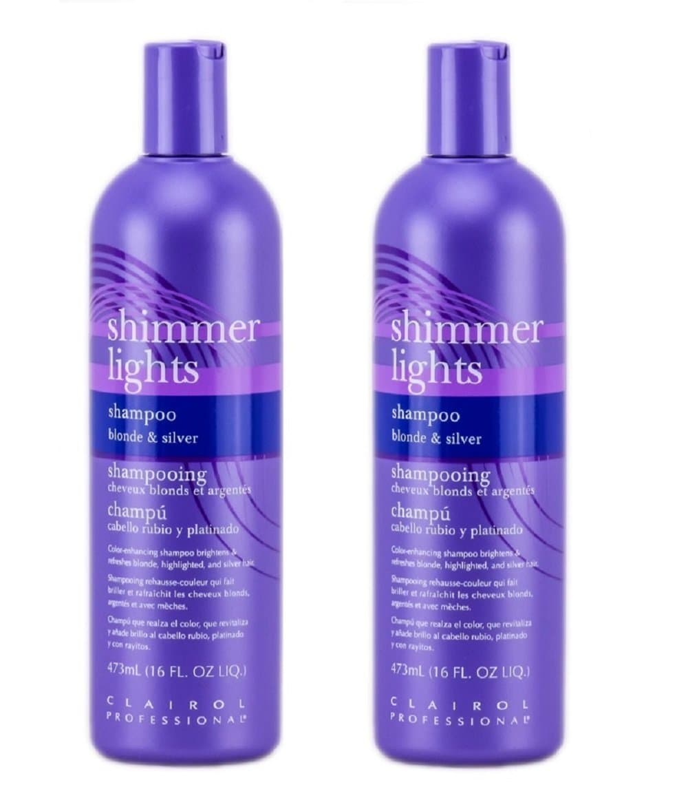 Clairol Shimmer Lights Shampoo 2 bottles of 16 Ounce