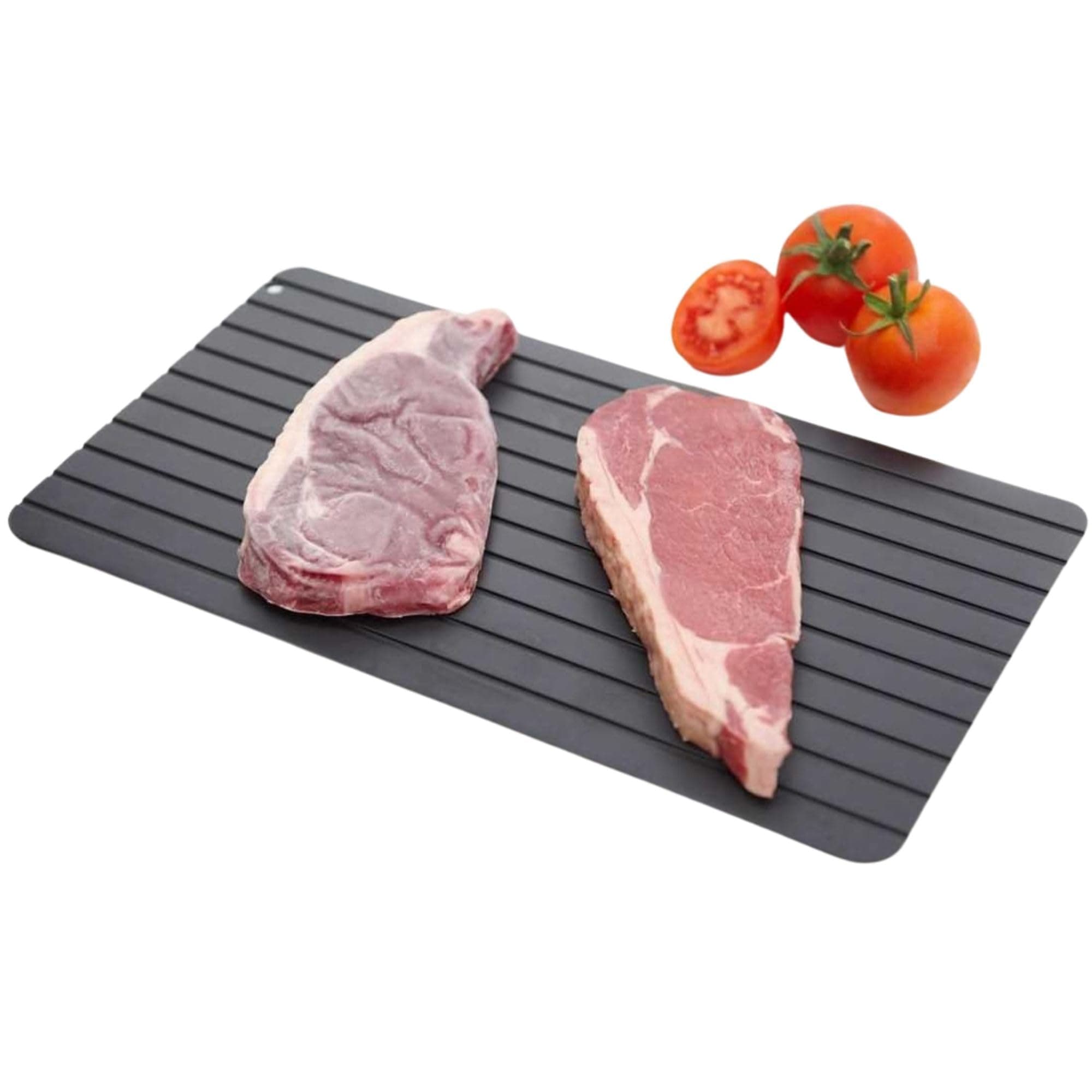 HYFIVE Defrost Tray Thawing Plate Defrosts Food up to 5X Faster, Large Defrosting Board to Defrost Frozen Meat Fast, Aluminium Thawing Tray for Frozen Foods or Meat in Short Time and Naturally