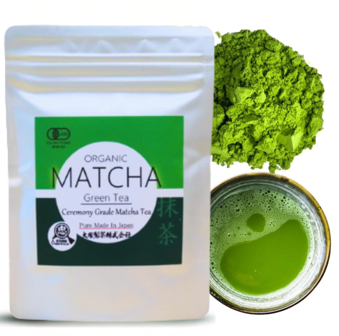 Otsuka Green Tea Co - First Harvest Ceromonial Grade Matcha Powder - Made In Japan - Japanese Matcha Powder (Medium - 50g)