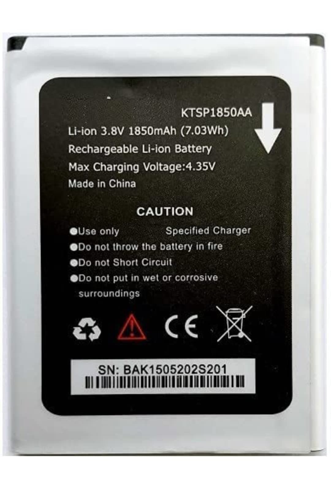 First need® Original S201 Battery for KARBONN Titanium S201 (KTSP18500AA)