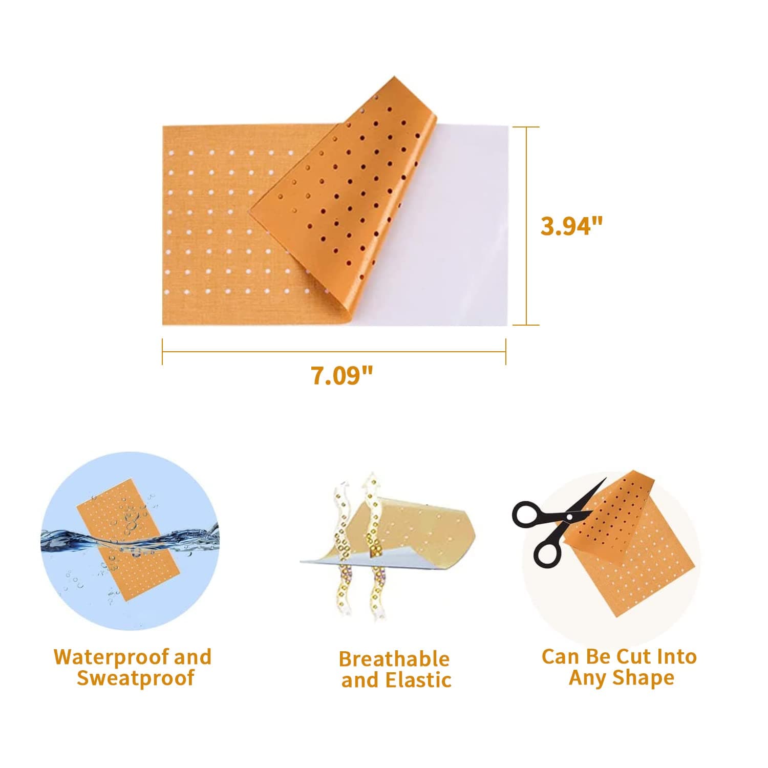 Capsaicin Patches & Pain Patches, Heat Patches for Back, Knee, Neck, Shoulder, Muscle (L (3.94" * 7.09") 10 Count)