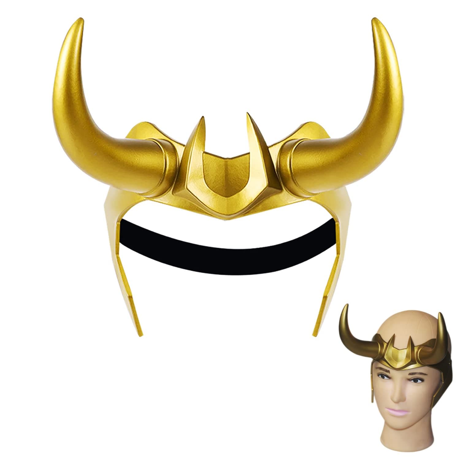 HOMEICEALoki Helmet Loki Horns, Loki Series Movie Thor Ragnarok Loki Crown Mask Carnival Night Costumes Props, Halloween Costume, Christmas Gift