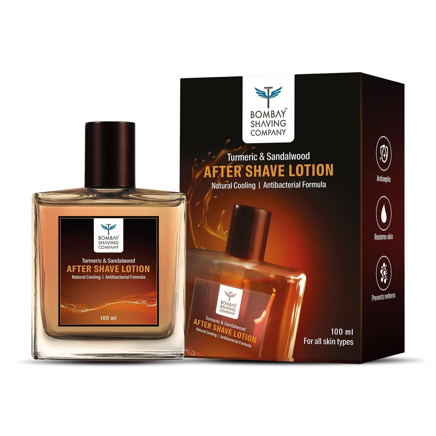 After Shave Lotion with Turmeric and Sandalwood, 100ml (Atomizer)