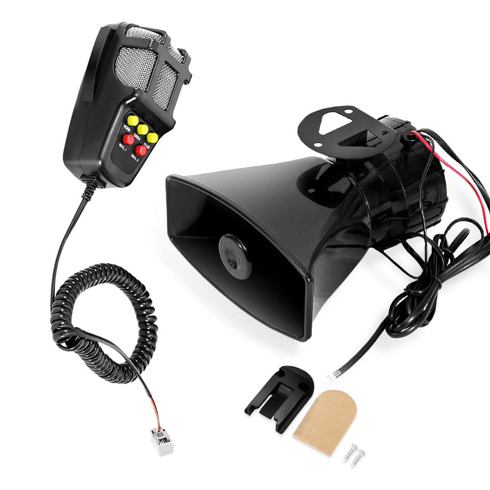MOTL 100W 12V 5 Tone Sound Car Siren Speaker Mic PA System Emergency Sound Amplifier ‚