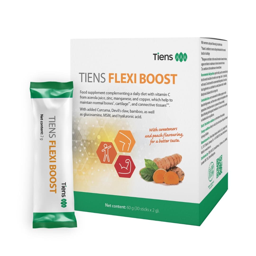 Tiens Flexi Boost - Mobility and Flexibility Support, Joint Support Supplement for Improved Mobility & Flexibility, with Glucosamine, MSM, Hyaluronic Acid, Vitamin C, Manganese