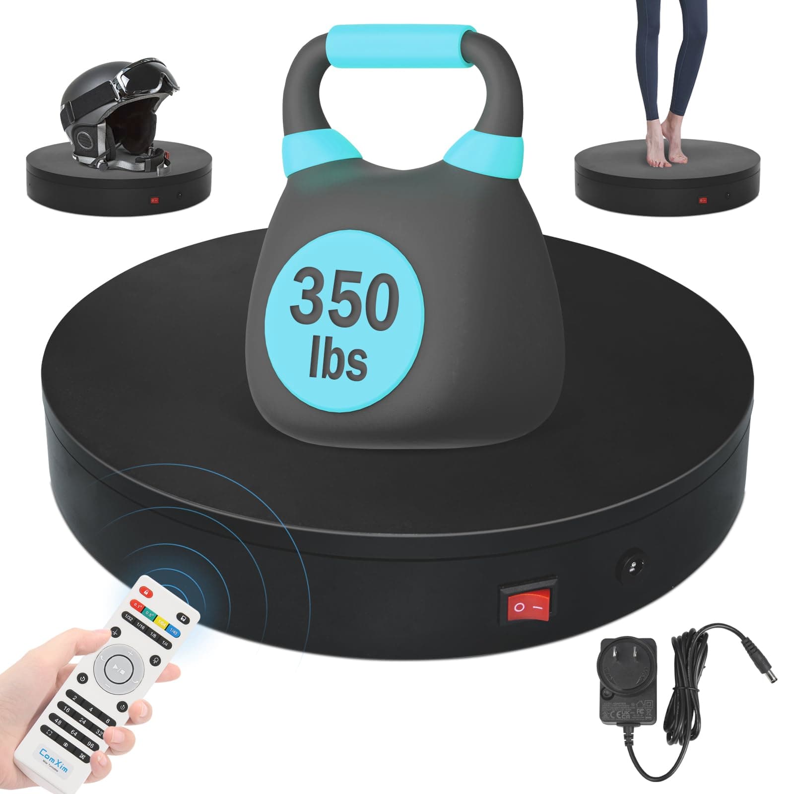 32cm Rotating Platform, 350lbs Capacity Motorized Electric Turntable, Heavy Duty Motorized Rotating Base, Large Motorized Rotating Display Stand,Photography Turntable for Photography,Exhibition